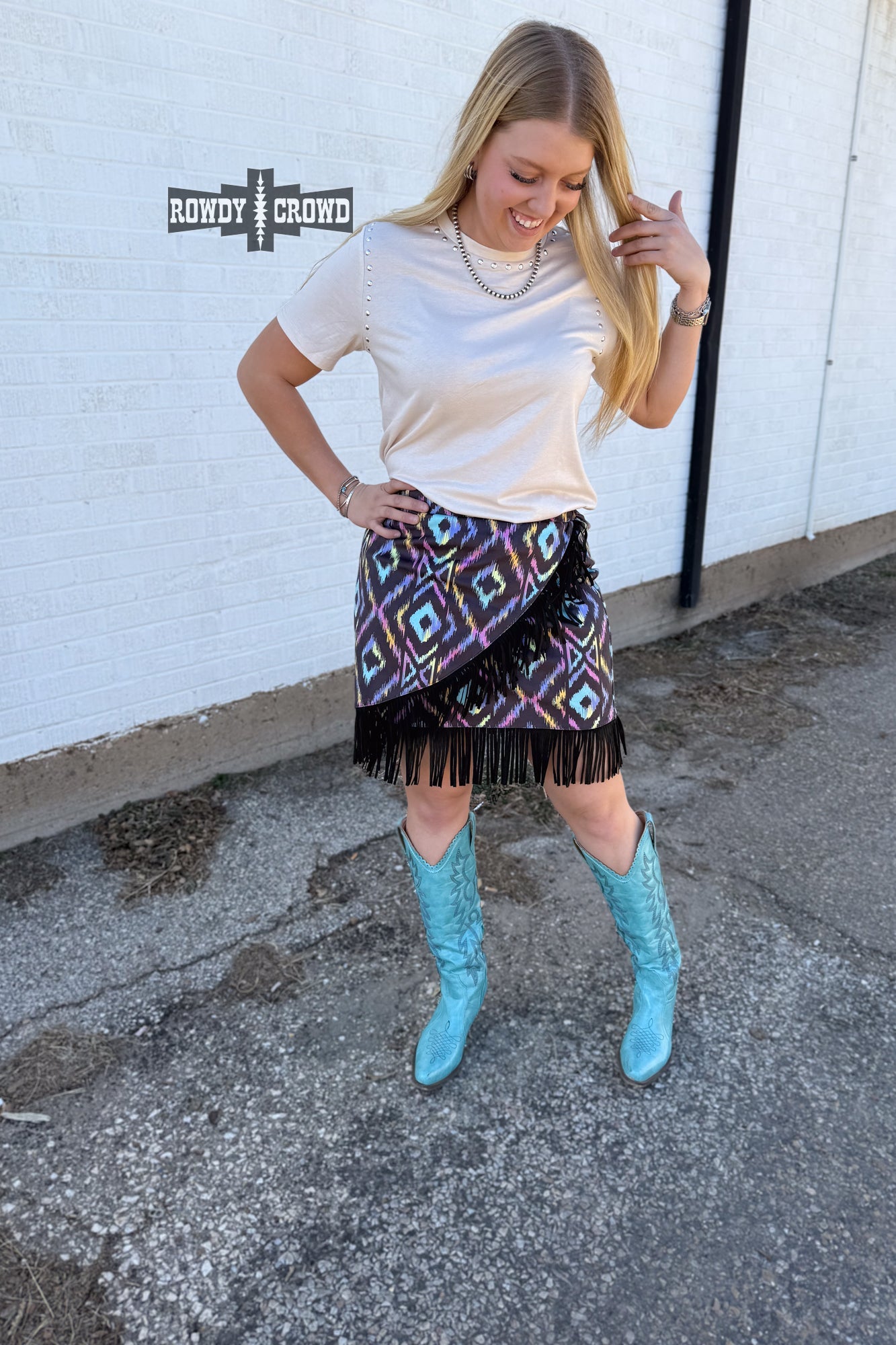 Far Out Fringe Skirt