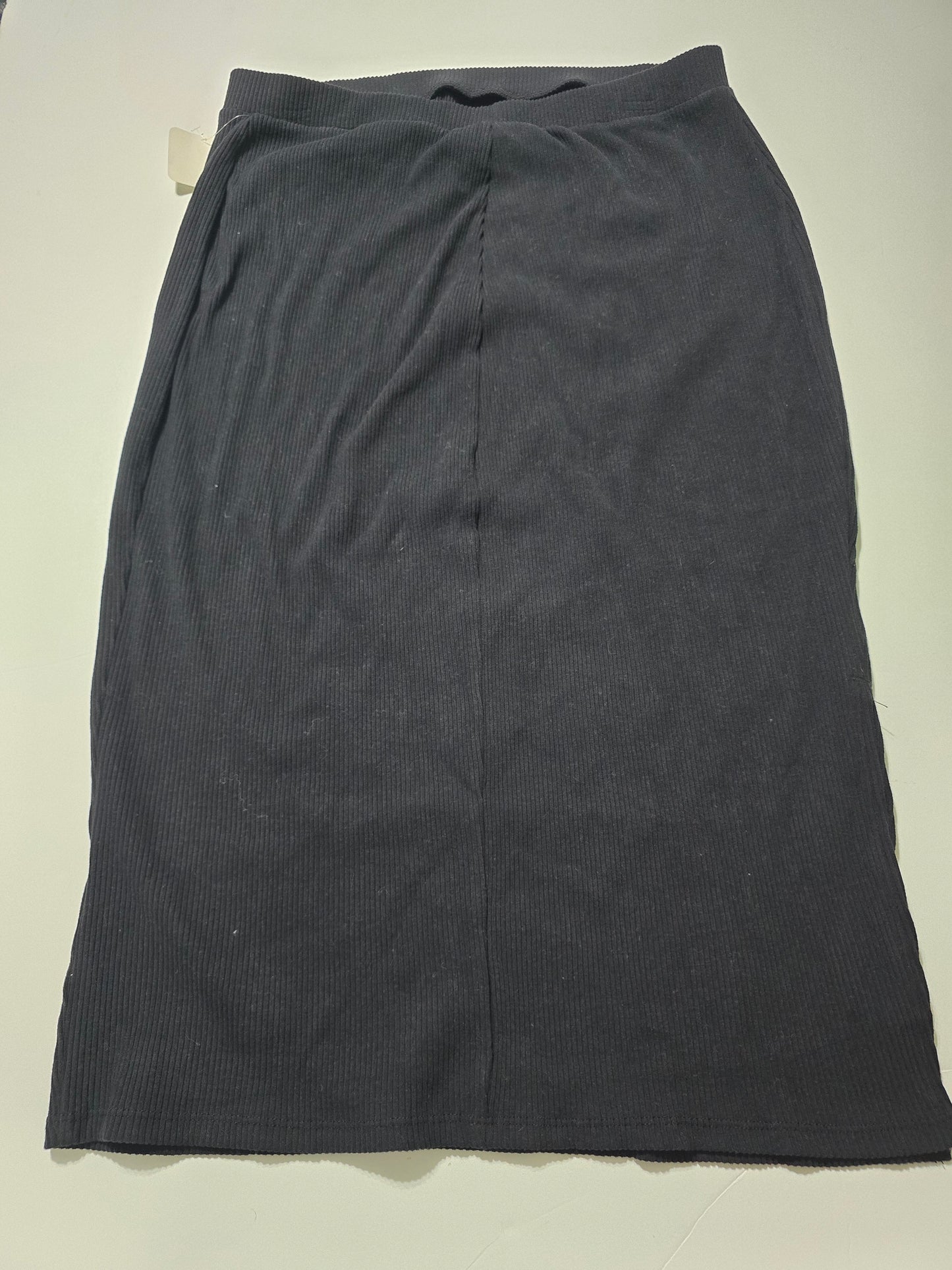 Black Ribbed Skirt