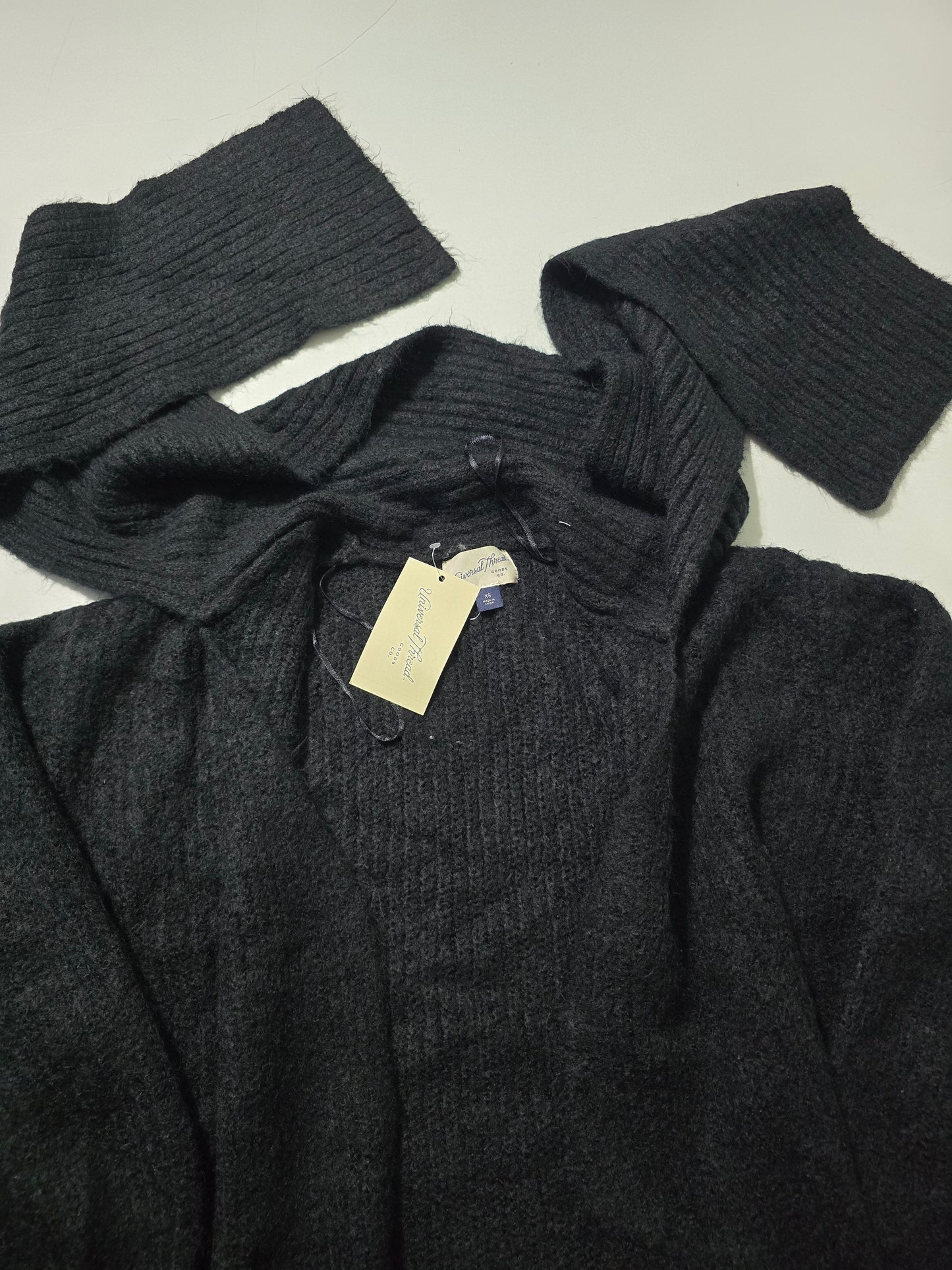 Cardigan Sweater with built in scarf