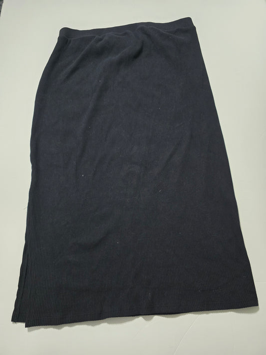 Black Ribbed Skirt