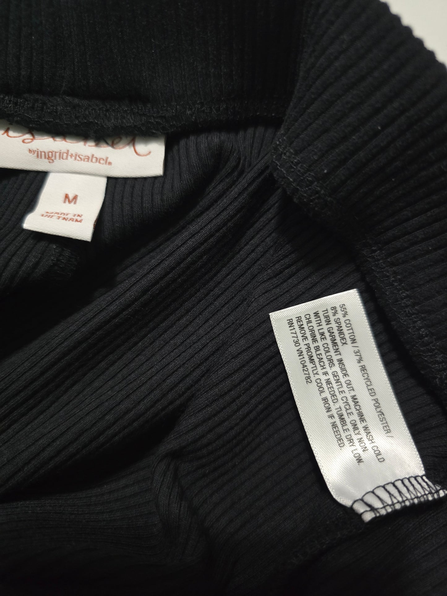 Black Ribbed Skirt