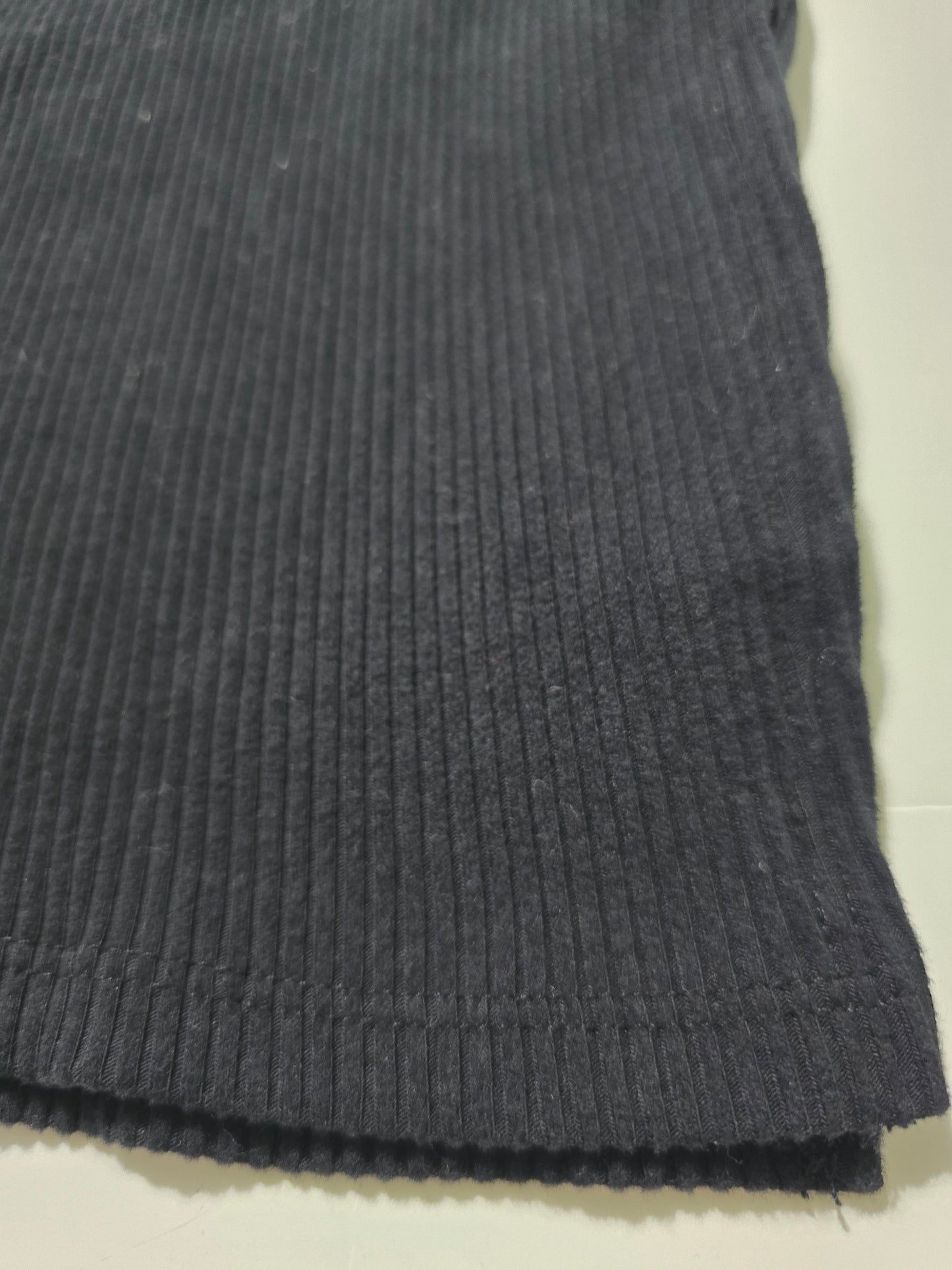 Black Ribbed Skirt